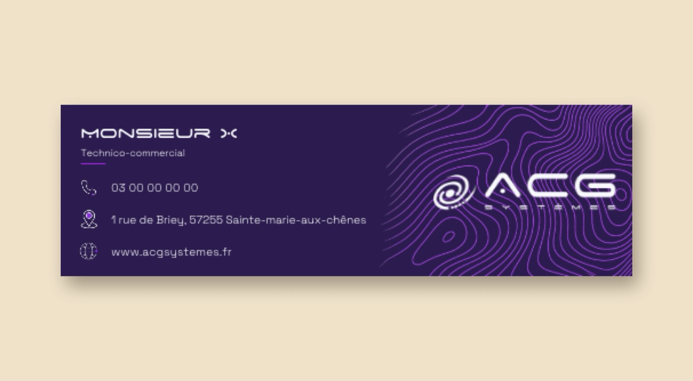Signature e-mail ACG Systèmes