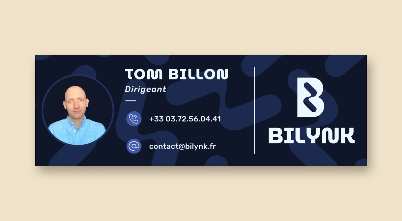 Signature e-mail BILYNK de Tom Billon